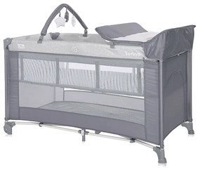 LORELLI ΠΑΡΚΟΚΡΕΒΑΤΟ ΔΥΟ ΕΠΙΠΕΔΩΝ ΜΕ ΑΛΛΑΞΙΕΡΑ TORINO 2 LAYERS PLUS GREY ELEMENTS 10080472213