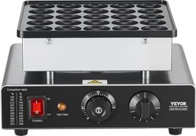 VEVOR 25PCS Mini Pancake Maker Commercial Electric Dutch Baker Poffertjes Grill