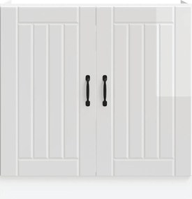 vidaXL Ντουλάπι βάσης νεροχύτη "Lucca" High Gloss White