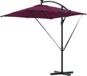 vidaXL Ομπρέλα ηλίου Βεραμάν Κόκκινο 249 x 249 x 250 εκ.