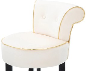 Σκαμπό Μπαρ Μπεζ LUXY 48x46x96