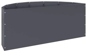 vidaXL Γλάστρα Ανθρακί 90 x 45 x 35 cm Ατσάλι