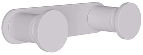 Άγκιστρο Μπάνιου Διπλό 70-033 12x3,5x2,5cm Matt White Pam&Co Brass