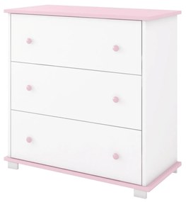 Συρταριέρα  με  Αλλαξιέρα  Classic Pink  83x48x87cm  BC20020 BabyCute