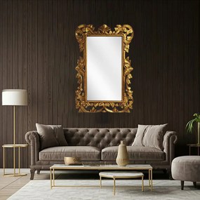 Artekko Mirroki Ξύλινος Χρυσός Σκαλιστός Καθρέπτης Τοίχου (150x100)cm - 667-4029-A - 667-4029-A