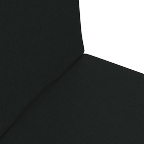 vidaXL Ρυθμιζόμενη Πολυθρόνα Δαπέδου Μαύρο Ύφασμα
