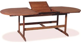 Τραπέζι Οβάλ STA-15/20 AC Brown 90X200X72 cm