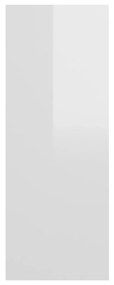 vidaXL Τραπεζάκι Κονσόλα Γυαλιστερό Λευκό 105 x 30 x 80 εκ Μοριοσανίδα