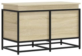Κουτί Αποθήκευσης με Sonoma Δρυς 80x40x51,5 εκ. Επεξ. Ξύλο - Καφέ