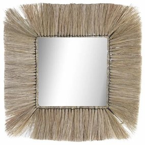 Τοίχο καθρέφτη DKD Home Decor Φυσικό Bali 55 x 3 x 55 cm (55 Τεμάχια)