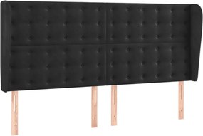 vidaXL Κρεβάτι Boxspring με Στρώμα &amp; LED Μαύρο 200x200 εκ. Βελούδινο