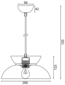 Κρεμαστό φωτιστικό οροφής Aeolus-Mpronze