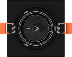 vidaXL Σποτ 24 pcs Μαύρο 9 x 9 x 2 εκ. Αλουμίνιο