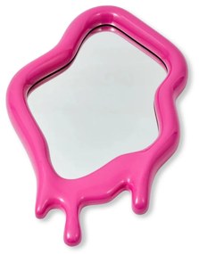 Καθρέφτης Melting- M Ροζ Οβάλ Πολυέστερ Γυαλί H70xW4xD6 cm POLSPOTTEN