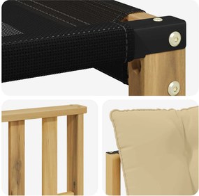 vidaXL Σειρά Καναπέ Εξωτερικού με μαξιλάρι 7 pcs Λευκό και Μπεζ