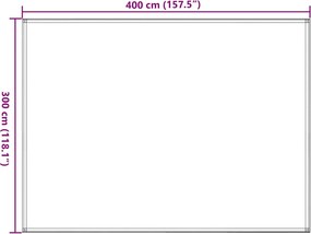 vidaXL Χαλί Σκηνής Καφέ 300 x 400 εκ.