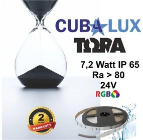 Ταινία LED 7,2W IP65 24V RGB 5M TORA 50-0072 Cubalux 500072