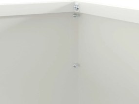 vidaXL Περίγραμμα γκαζόν 6 pcs Λευκό 50 x 50 x 13 εκ Ατσάλι