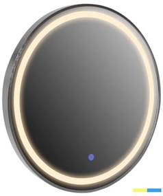 ΚΑΘΡΕΠΤΗΣ ΤΟΙΧΟΥ ΣΤΡΟΓΓΥΛΟΣ HM9580.40 ΑΛΟΥΜΙΝΙΟ ΣΕ ΓΚΡΙ-ΦΩΤΙΣΜΟΣ LED Φ60x3εκ.