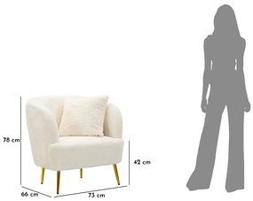 Πολυθρόνα με Μαξιλάρι SOFFY 66x73x78