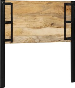 vidaXL κεφαλάρι 100 cm από μασίφ ξύλο Mango και σίδερο