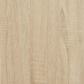 vidaXL Βιβλιοθήκη 3 Επιπέδων Sonoma Δρυς 60x30x60 εκ. Επεξεργ. Ξύλο