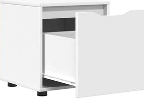 vidaXL Ντουλάπι Μπάνιου Λευκό 40,5 x 40 x 44 εκ Επεξεργασμένο ξύλο