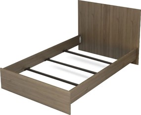 Κρεβάτι Troy Megapap χρώμα καρυδί 120x200εκ.