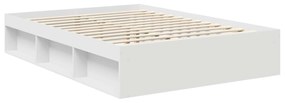 vidaXL Σκελετός Κρεβατιού Λευκό 140 x 200 cm Επεξεργασμένο ξύλο