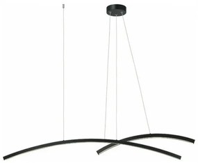 Κρεμαστό Φωτιστικό Οροφής Μαύρο LED 48W 20130 Zambelis-20130-Μαύρο 20130