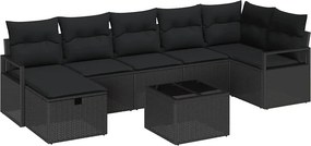 vidaXL Σετ Καναπέ με μαξιλάρι 5 pcs συνθετικό ρατάν