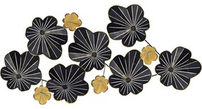 Διακοσμητικό Τοίχου Kadem 279ENZ2540 125x14x61,5cm Black-Gold Wallity Μέταλλο