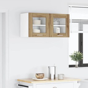 vidaXL Κρεμαστό ντουλάπι Riga 2 pcs Artisan Oak 40 x 31 x 40 εκ.