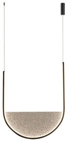 Κρεμαστό Φωτιστικό Οροφής 40cm LED 28W IP20 3000-4000K Zambelis-23164-Μαύρο 23164