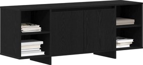 vidaXL Ντουλάπι TV 130 x 35 x 50 εκ Μαύρη Δρυς Επεξεργασμένο Ξύλο