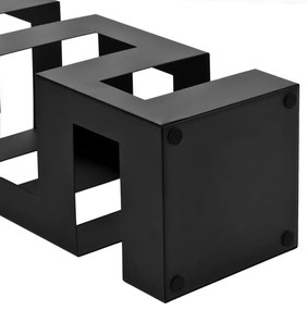 vidaXL Ομπρελοθήκη Μαύρη Ατσάλινη