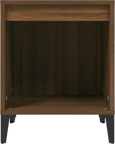 vidaXL Κομοδίνα 2 τεμ. Καφέ Δρυς 40 x 35 x 50 εκ.