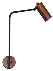 Φωτιστικό Τοίχου - Απλίκα HL-3534-1 ARIEL BLACK WALL LAMP - Μέταλλο - 77-3934