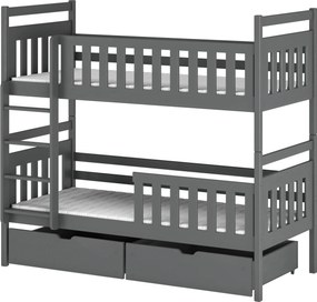 MONIKA 90x200 graphite bunk bed Lano Furniture