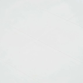 vidaXL Τραπέζι Κήπου Λευκό με Εμφάνιση Ρατάν 220x90x72 εκ. Πλαστικό