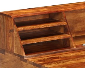 vidaXL Γραφείο 110 x 50 x 94 εκ. από Μασίφ Ξύλο Ακακίας και Ατσάλι