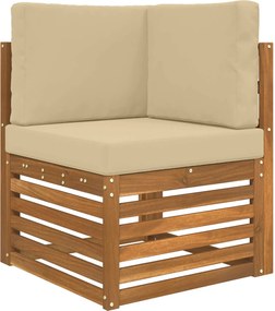 vidaXL Μαξιλάρι Καναπέ Εξωτερικού Χώρου 3 pcs Μπεζ Πολυεστέρας