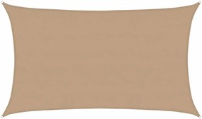 vidaXL Πανί Σκίασης Taupe 5 x 8 μ. από HDPE 160 γρ/μ²