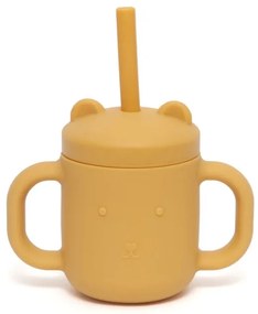 Ποτήρι Σιλικόνης Με Καλαμάκι 175ml Ochre Petit Monkey PTM-SCLS6