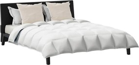 vidaXL Σετ Παπλωμάτων με μαξιλάρι 3 pcs Λευκό Φτέρος