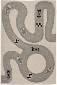 Χαλί Jouet 68462 060 Beige-Grey Βιοκαρπέτ 160X230cm