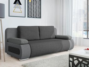 Καναπές κρεβάτι Comfivo 144, Αριθμός θέσεων: 2, Αποθηκευτικός χώρος, Σκούρο γκρι, Ανοιχτό γκρι, 77x200x92cm, 66 kg, Πόδια: Πλαστική ύλη | Epipla1.gr