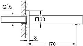 Εκροή Grohe Eurocube-Ashmi Gualistero