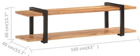 vidaXL Έπιπλο Τηλεόρασης 160 x 40 x 40 εκ. από Μασίφ Ξύλο Ακακίας