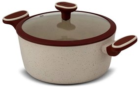 Κατσαρόλα Αντικολλητική Terrestrial 10-144-322 26cm Brown-Beige Nava 26cm Aluminium